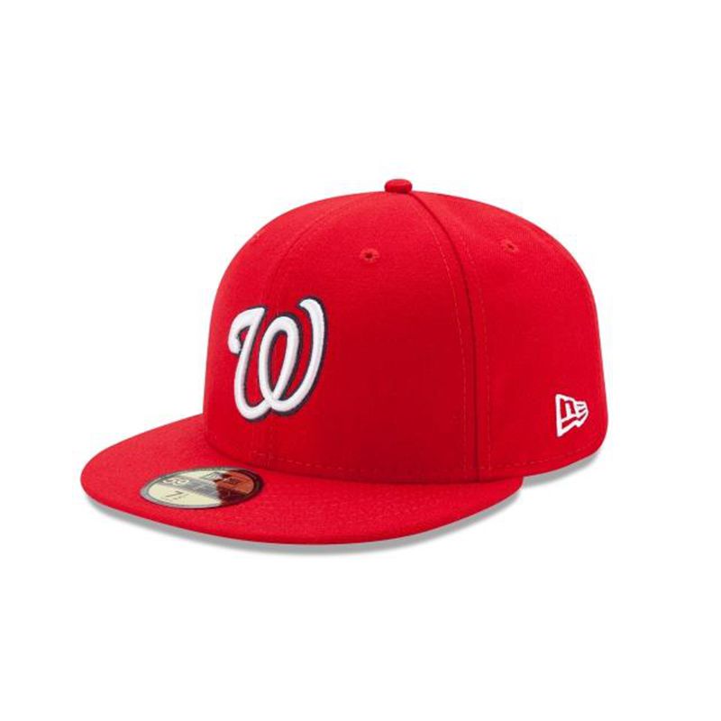 MLB Washington Nationals Authentic Collection 59Fifty Fitted (UNB6746) - Red New Era Caps